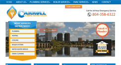 Desktop Screenshot of carrollplumbingva.com
